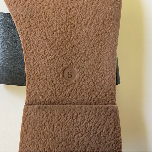 Madewell Boardwalk Double Strap Black Leather Sandals Size 6 NWOT - Picture 7 of 7